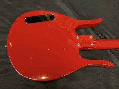 KATAMALAZOO KB1/RED LONGHORN TYPE ELECTRIC BASS GUITAR W/ SOFT CASE