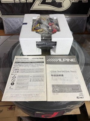 ALPINE CDA-7841J CD PLAYER UNUSED FOR GX61 GX71 GZ10 GA61 VINTAGE CAR MINT