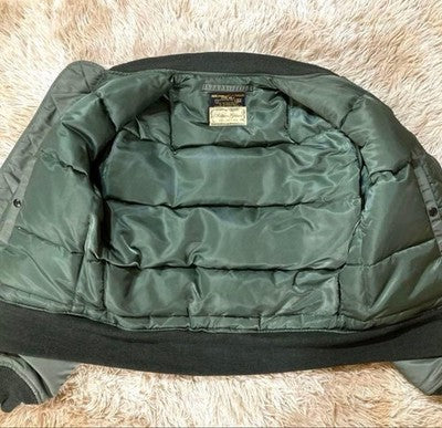 BUZZ RICKSON'S MA-1 WILLIAM GIBSON SAGE GREEN RARE FLIGHT JACKET NYLON SIZE L
