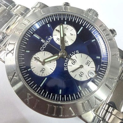 CORUM ROMULUS CHRONOGRAPH 39670120 QUARTZ MEN'S WATCH APPROX 18.5CM WRIST
