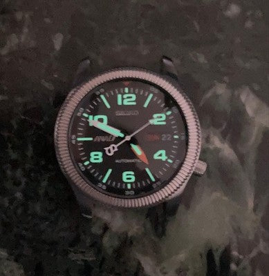 SEIKO 7S26-0620 ANA LIMITED PILOT MODEL AUTOMATIC WATCH 40MM STAINLESS STEEL
