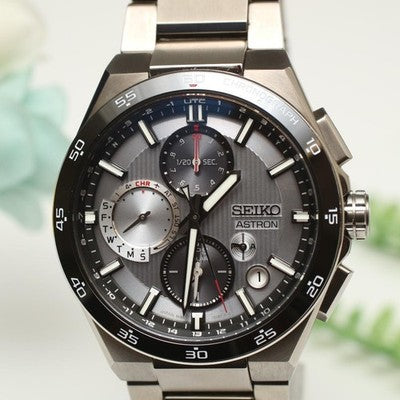 SEIKO ASTRON NEXTER SBXC153 GPS SOLAR TITANIUM CERAMIC CHRONOGRAPH WATCH