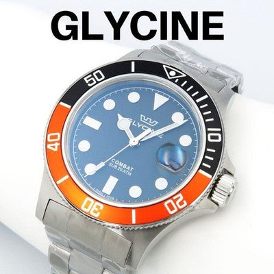 GLYCINE COMBAT SUB SPORT GL1018 QUARTZ DIVER WATCH PEPSI BEZEL BOXED SWISS