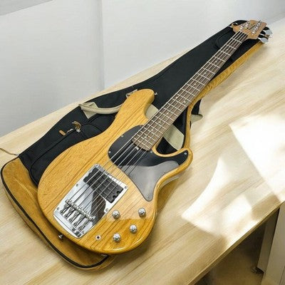 IBANEZ ATK315 5-STRING BASS GUITAR NATURAL ASH BODY MAPLE NECK USED