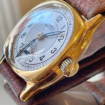 HUBER NAUTICA ANTIQUE WATCH LADIES HAND WINDING 1930S VINTAGE SWISS