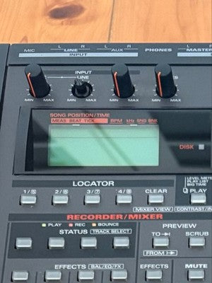 ROLAND SP-808 GROOVE SAMPLER WITH ZIP DISK & POWER CABLE - ONE KNOB MISSING