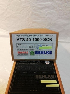 BEHLKE HTS 40-1000-SCR HIGH VOLTAGE THYRISTOR SWITCH 4000V 10000A NEW