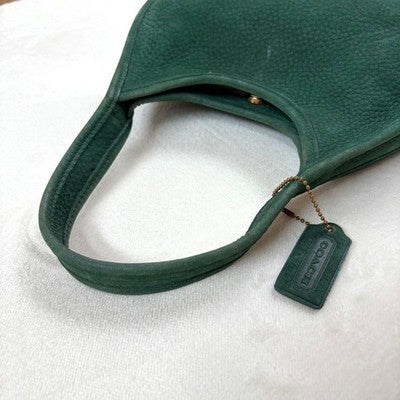 OLD COACH SONOMA ERGO NUBUCK HANDBAG GREEN VINTAGE USA MADE HOBO