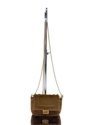 FENDI NANO BUCKET SHOULDER BAG CAMEL 7AR844 - EXCELLENT CONDITION - WITH BOX