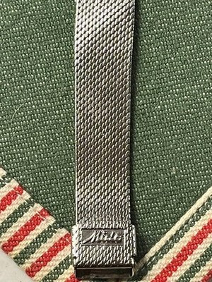 MIDO OCEAN STAR DATORRETTE AUTOMATIC BLUE DIAL MESH BRACELET VINTAGE WATCH DATE