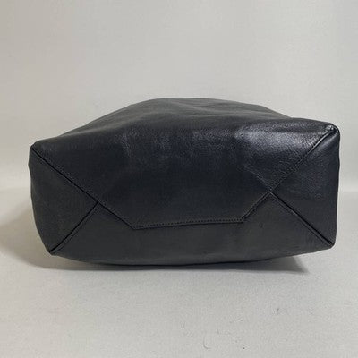 CELINE HORIZONTAL CABAS TOTE BAG LEATHER BORDEAUX BLACK BICOLOR