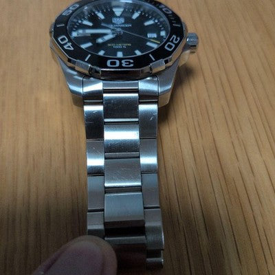 TAG HEUER AQUARACER WAY111A QUARTZ MENS WATCH BLACK DIAL JAPAN RARE