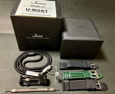 SINN 1020 U2 EZM UTC AUTOMATIC CHRONOMETER SUBMARINE STEEL MENS WATCH BOX
