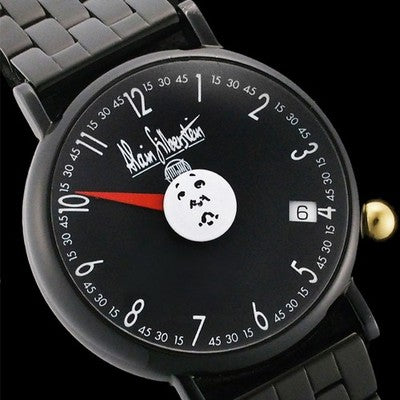 ALAIN SILBERSTEIN ARCHITECT MOON JAPAN AK24J/03 BLACK PVD SS AUTOMATIC WATCH
