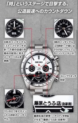 INITIAL D 30TH ANNIV SEIKO COLLABORATION WATCH LIMITED 1995 PCS SIZE M MINT