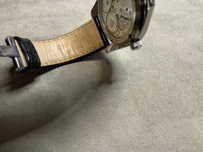 SEIKO GRAND SEIKO MEN'S WRISTWATCH DIASHOCK SKELETON BACK ROUND FACE JAPAN MADE