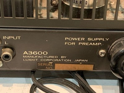 LUXMAN LUXKIT A3600 VACUUM TUBE AMPLIFIER SOUND AND VOLUME CONFIRMED VINTAGE