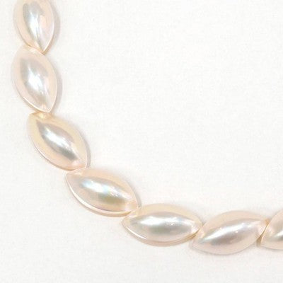TASAKI PEARLS MABE PEARL NECKLACE K14WG METAL FITTINGS FASHION JEWELRY