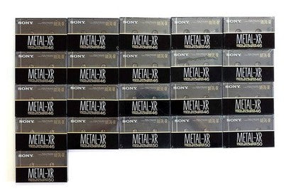 SONY METAL-XR CASSETTE TAPE 21 PACK 46 MINUTE X17 50 MINUTE X4 NEW JP
