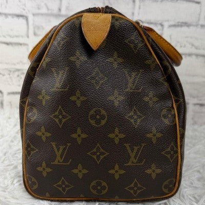 LOUIS VUITTON SPEEDY 30 M41526 MONOGRAM HANDBAG PADLOCK KEY VINTAGE AUTHENTIC