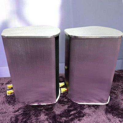 PIEGA TMICRO3 SILVER SPEAKER SYSTEM PAIR BOOKSHELF SPEAKERS TESTED WORKING