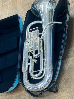 YAMAHA YEP-642S SILVER PLATED EUPHONIUM PROFESSIONAL W/ WATER POT HARD CASE