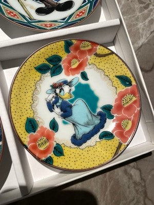 DISNEYLAND HOTEL KUTANI WARE PLATES SET OF 5 SUITE ROOM EXCLUSIVE JAPAN