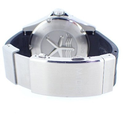 MIDO OCEAN STAR M026.430 AUTOMATIC BLACK DIAL RUBBER BAND STAINLESS MEN WATCH