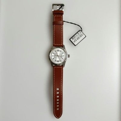 HAMILTON KHAKI FIELD AUTOMATIC H70455553 38MM WHITE DIAL LEATHER WATCH BOX