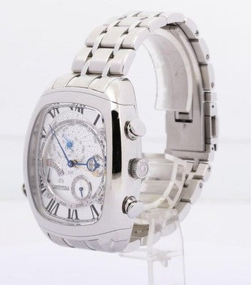 CITIZEN CAMPANOLA AG6250-50A PERPETUAL CALENDAR QUARTZ SILVER DIAL MEN'S WATCH