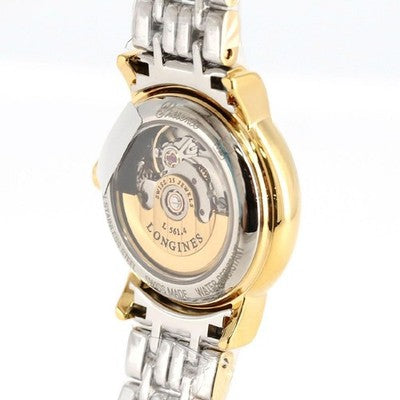 LONGINES PRESENCE L4.321.2.11.7 ROMAN WHITE DIAL SS GOLD PLATED AUTOMATIC BOX