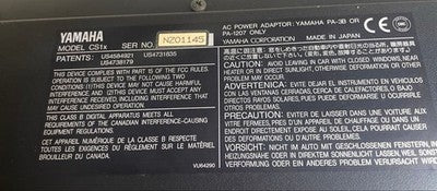 YAMAHA CS1X 61-KEY SYNTHESIZER TESTED W/ PEDAL & STAND, CASE ADAPTER FROM JAPAN
