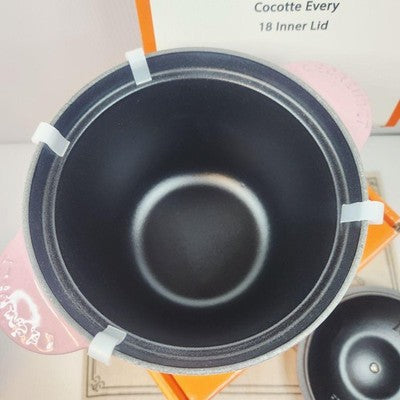 LE CREUSET COCOTTE EVERY 18 BERRY WITH INNER LID RARE NEW JP