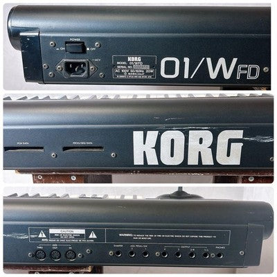 KORG 01/W FD MUSIC WORKSTATION SYNTHESIZER 61 KEYS TESTED WORKING AS IS