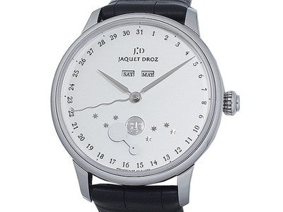 JAQUET DROZ ECLIPSE SILVER J012630240 BLACK 43MM SS AUTOMATIC WRISTWATCH USED