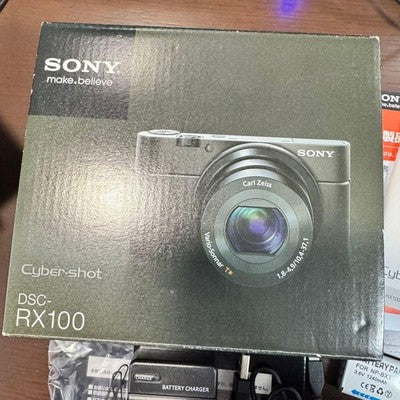 SONY CYBER-SHOT DSC-RX100 DIGITAL CAMERA BLACK WITH ACCESSORIES JAPAN MADE