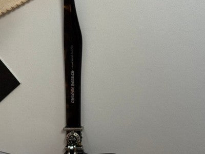 CHROME HEARTS EYEGLASSES GITTIN ANY? BLACK FRAME MEN'S EYEGLASSES 56-13 W/CASE