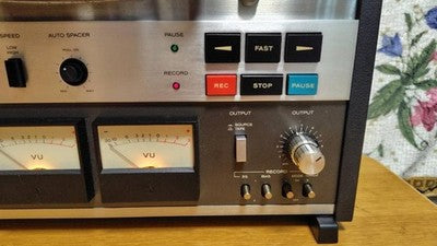 TEAC A-6300 MK II OPEN REEL TAPE DECK 10.5" REEL CLAMPS MANUAL TESTED JAPAN