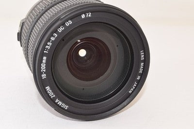 SIGMA 18-200MM F3.5-6.3 DC OS FOR CANON ZOOM LENS FOR PARTS NOT WORKING