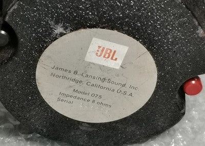 JBL 075 SUPER TWEETER PAIR (USED) - VINTAGE SPEAKERS