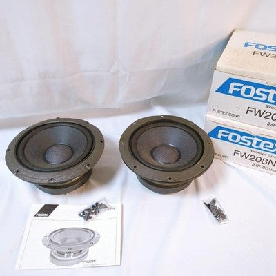FOSTEX FW208N 20CM WOOFER UNIT USED WORKING CONDITION WITH BOX