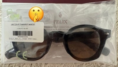 JACQUES MARIE MAGE FELIX 2 NOIR 9 BLACK SILVER LIMITED LUXURY EYEGLASSES NEW