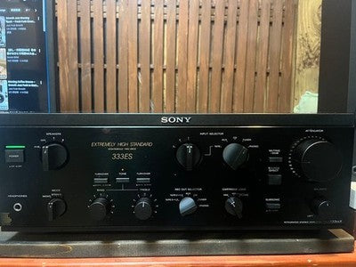 SONY TA-F333ESX INTEGRATED AMPLIFIER VINTAGE HI-FI STEREO AMP MM MC BLACK