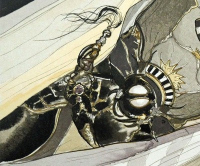 YOSHITAKA AMANO SAI LITHOGRAPH LIMITED SIGNED WITH CERTIFICATE FRAMED ART
