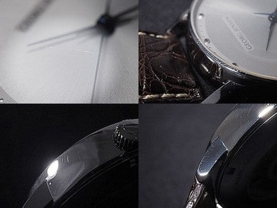 GEORG JENSEN 392 KOPPEL STAINLESS STEEL 41MM SILVER WRISTWATCH USED AUTHENTIC