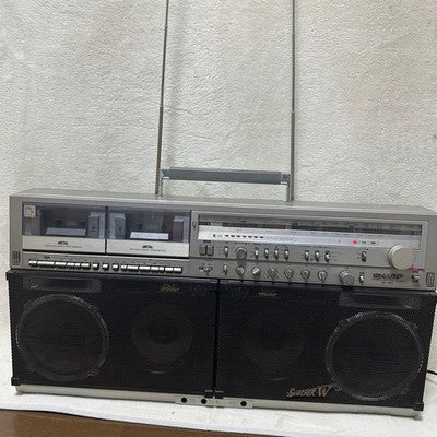 SHARP GF-909 VINTAGE BOOMBOX STEREO CASSETTE AM/FM RADIO PLAYER