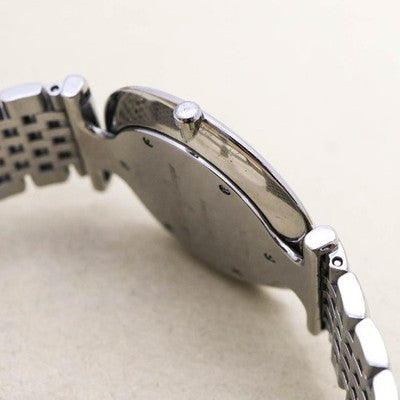 LONGINES LA GRANDE CLASSIQUE 3179 QUARTZ 12 DIAMONDS BLACK DIAL STAINLESS WATCH