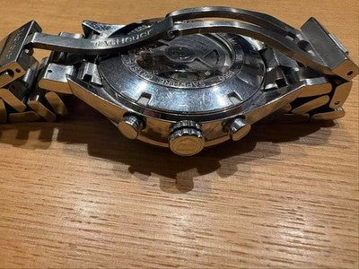 TAG HEUER CARRERA CV2A10 CHRONOGRAPH AUTOMATIC MEN'S STAINLESS STEEL AS IS