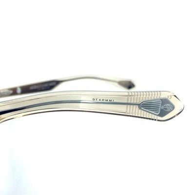 JACQUES MARIE MAGE PICABIA SAND WF JAPAN CLEAR BEIGE EYEGLASSES NEW FULL SET