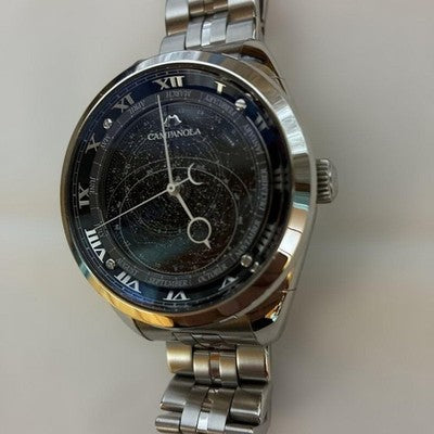CITIZEN CAMPANOLA COSMO SIGN AO4010-51E BLACK QUARTZ WATCH BOX PAPERS JP